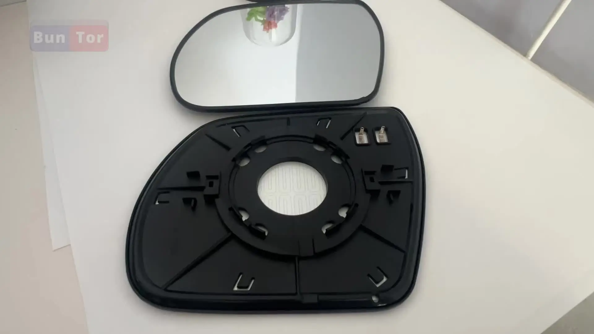 Heated Convex Left Wing Mirror Glass For Hyundai Santa Fe 2009-2012 – Clear View