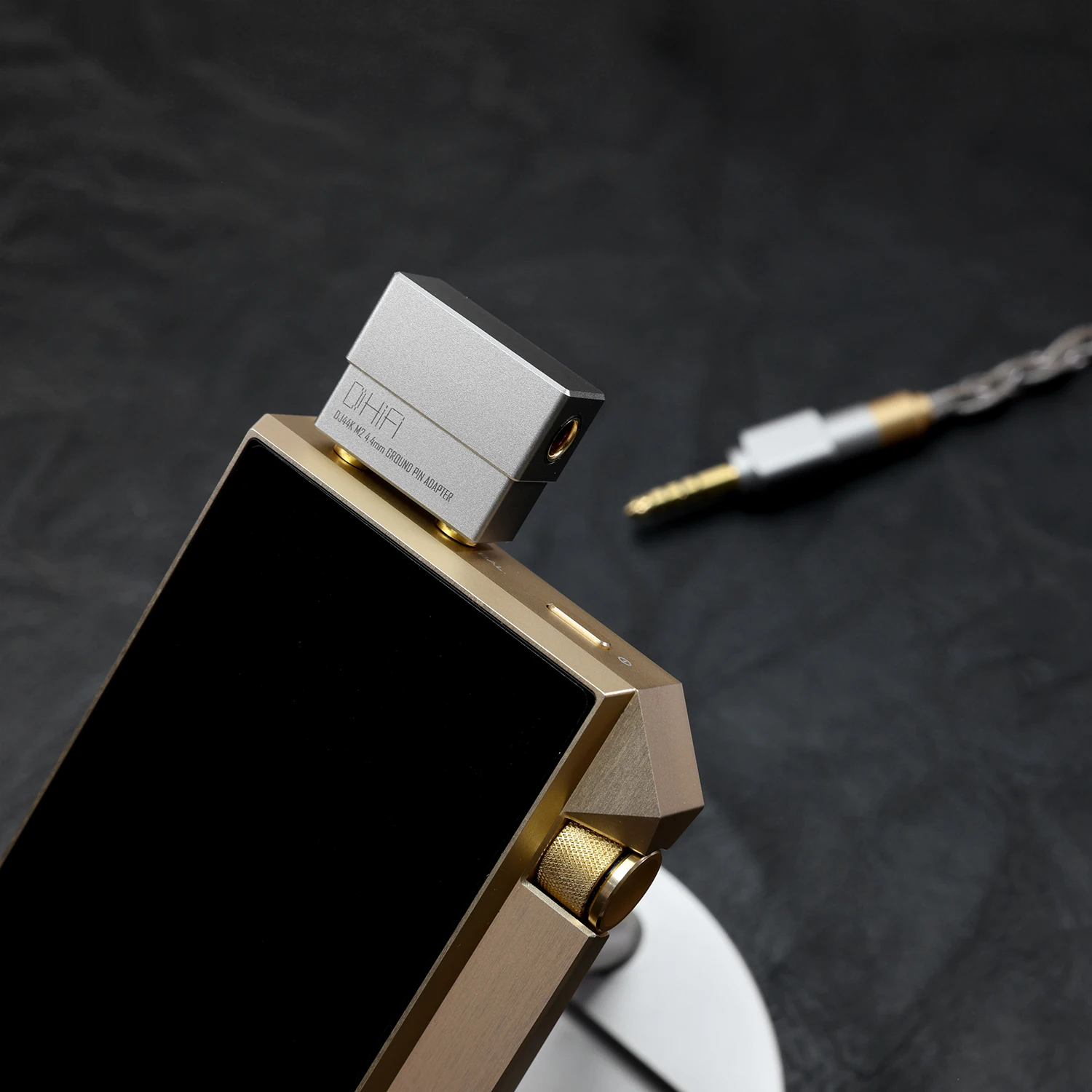 DD ddHiFi DJ44K M2 4.4mm Ground Pin Adapter for Astell&Kern Players, Converting 2.5/3.5mm to Grounded & Shielded 4.4mm