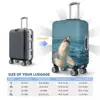 Great White Shark Suitcase Cover Fish Animal Funny Business Flight Elastic Luggage Supplies Protector 6