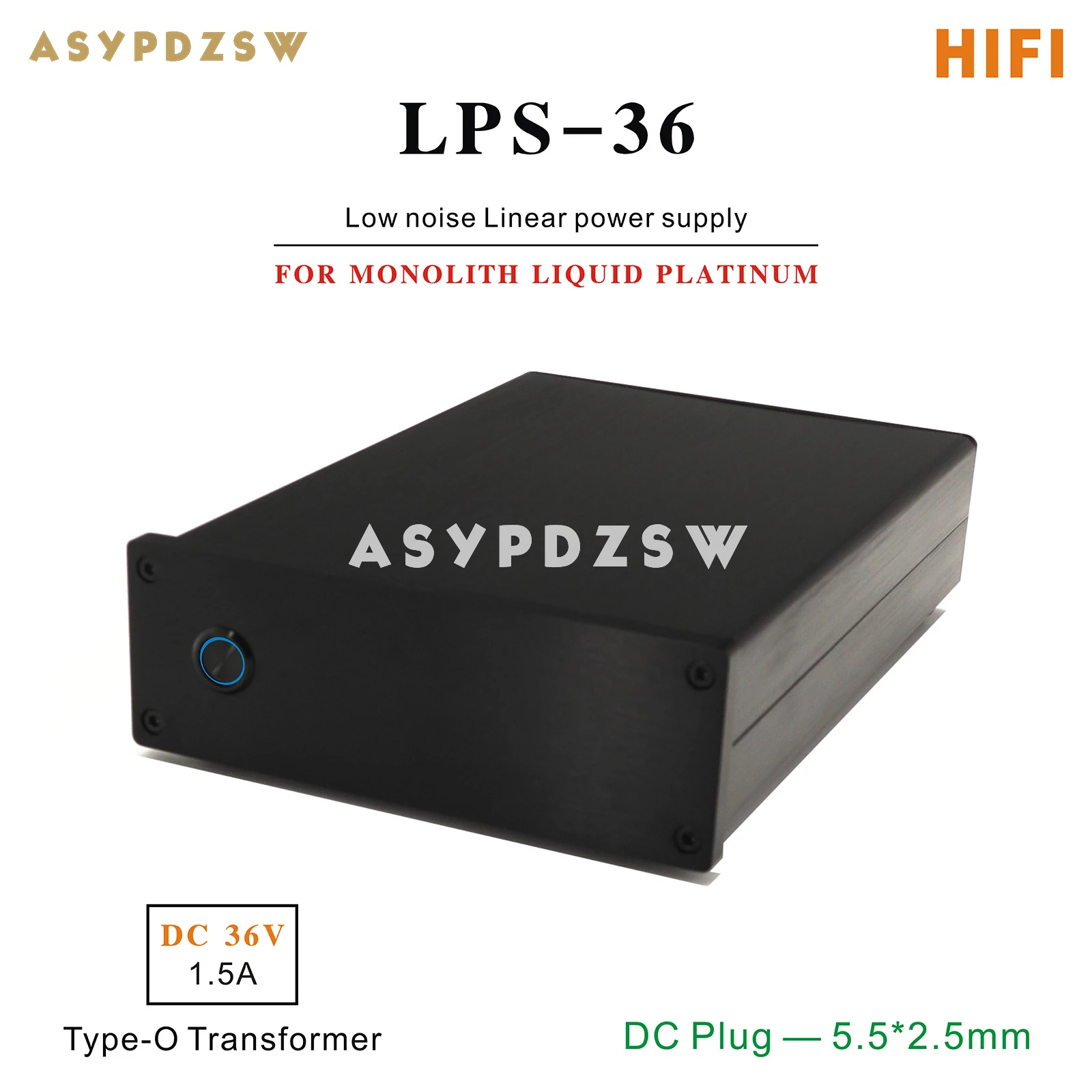 Lps-36 Hifi Alimentatore Lineare A Basso Rumore Per Monolite Monoprice Liquido Platino Alex Cavalli Dc 36V