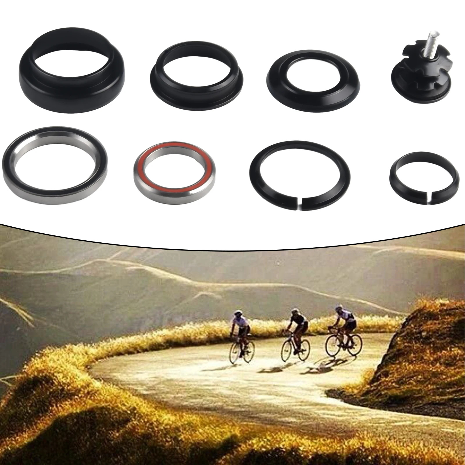 

1,5 адаптер для велосипедной гарнитуры из алюминиевого сплава, подшипник гарнитуры, прямая рама для конической трубки вилки, высокое качество