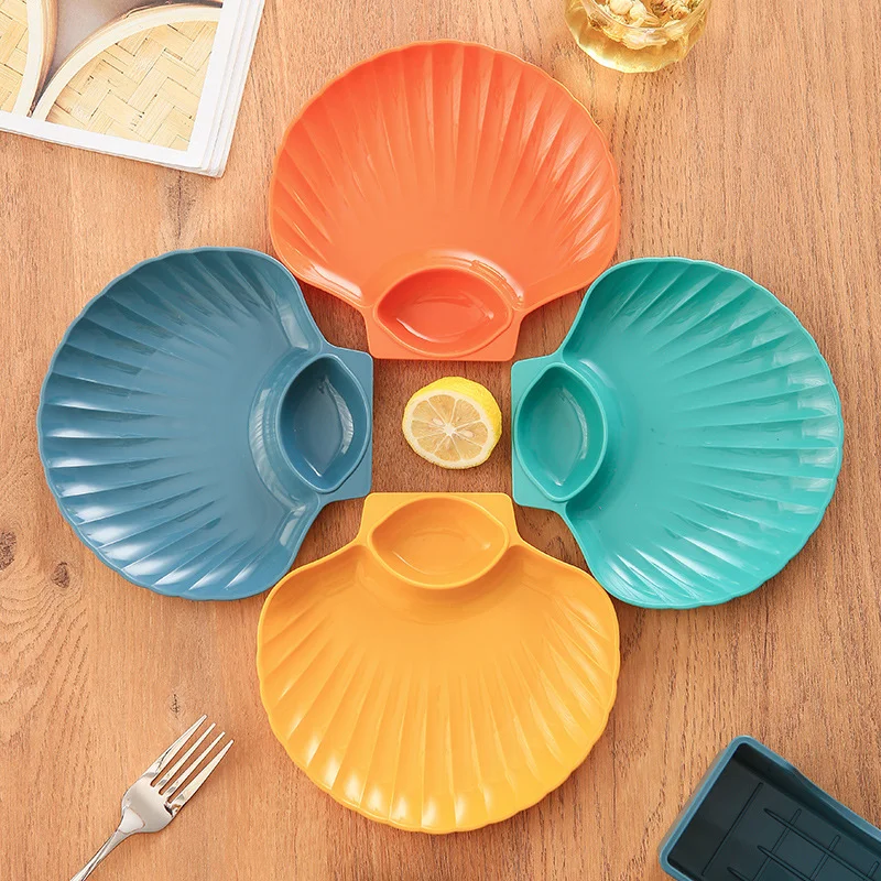Kitchen Breakfast Snack Dip Tray Dried Fruit Sauce Plate for Household Snacks