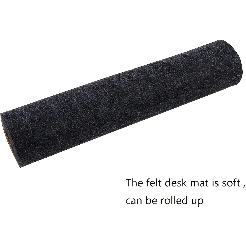 80*40cm Extra-Large Premium Felt Mouse Pad for Gaming and Office - Anti-Slip Durable Polyester Desk Mat XXL Gaming Wool Felt Pad 5