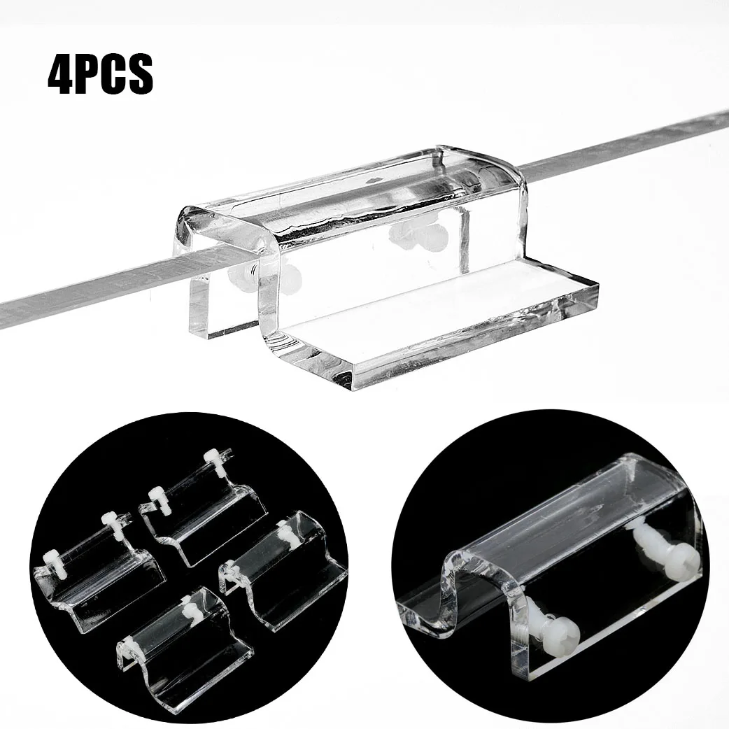 Acrylic Fish Tank Cover Holder Acrylic Aquarium Cover Holder 4pcs