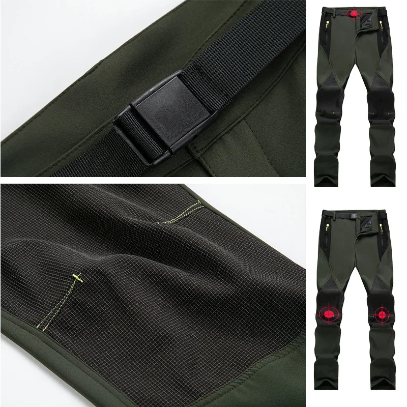TRVLWEGO Outdoor Men Hiking Pants Hunting Climbing Ultra-Light Quick Dry UV Proof Sports Wear-Resisting Travel Camping Trousers