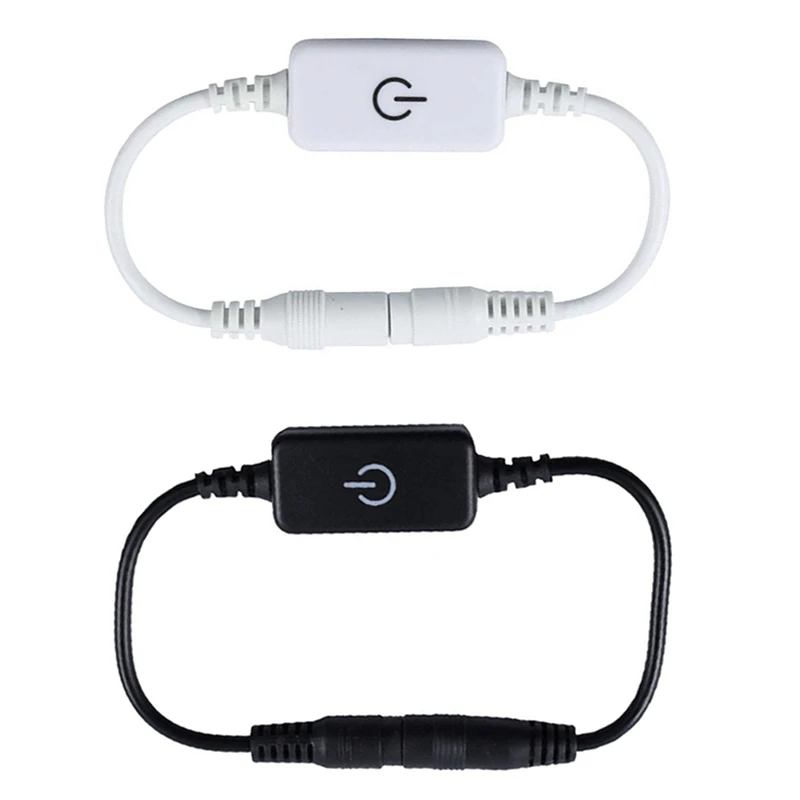 LED 스트립 터치 조광기 밝기 제어 LED 조광기 스위치, 1 키 조광기, 12V-24V 조명 스위치 조정