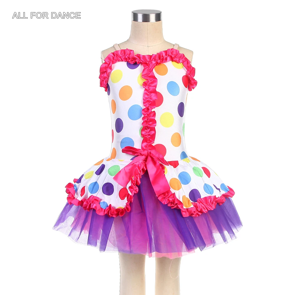 

15040 Colorful Girls Ballerina Dance Costume Ballet Tutus for Performance Stage Show Costumes for Kids Dancing Dress