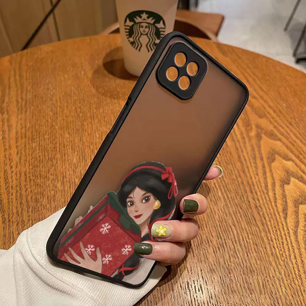 thumbnail image 1 of Funda mate para OPPO A97 A96 A95 A94 A93 A92 A92S A78 A74 A73 A72 A57 A55 A54 A53 4G 5G funda d-princesa Disney maquillaje de Navidad, 1 of 5