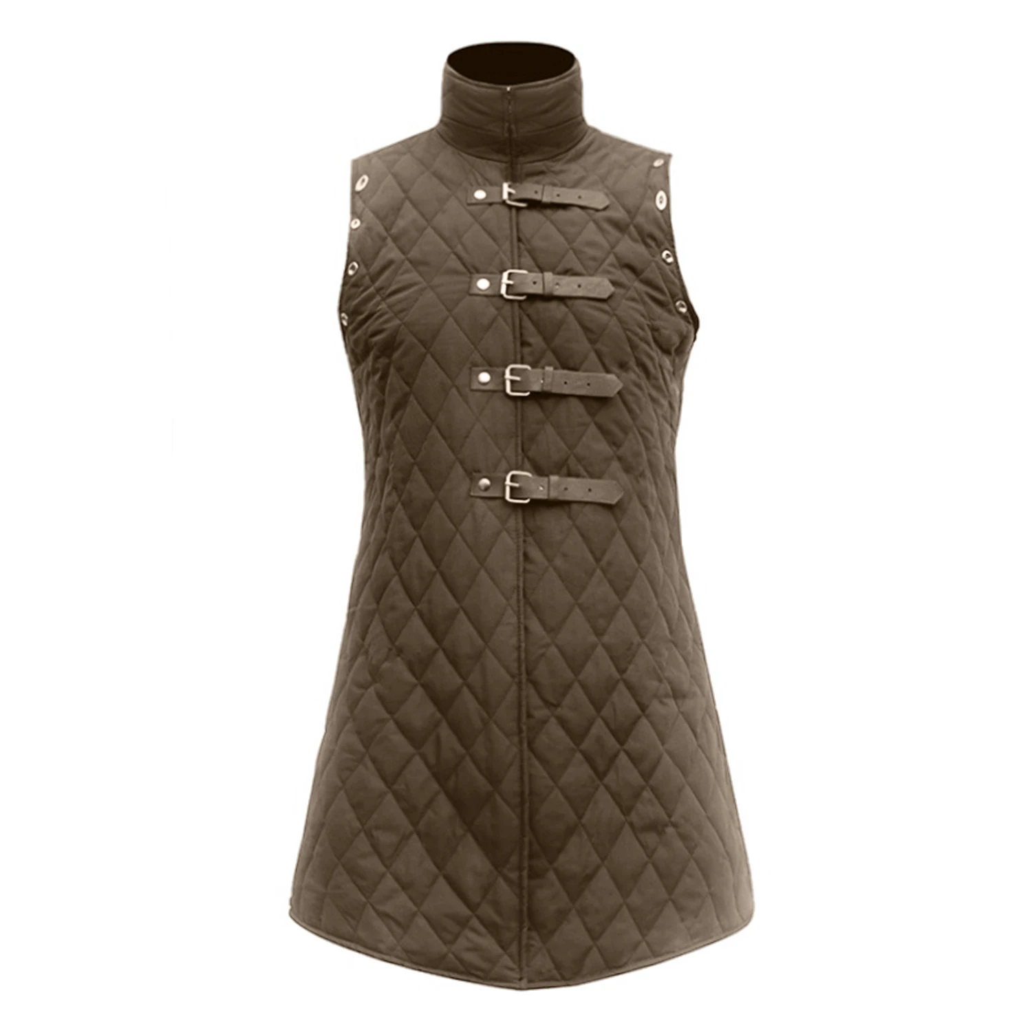 Men Gambeson Jacket Medieval Viking Sleeveless Outfit