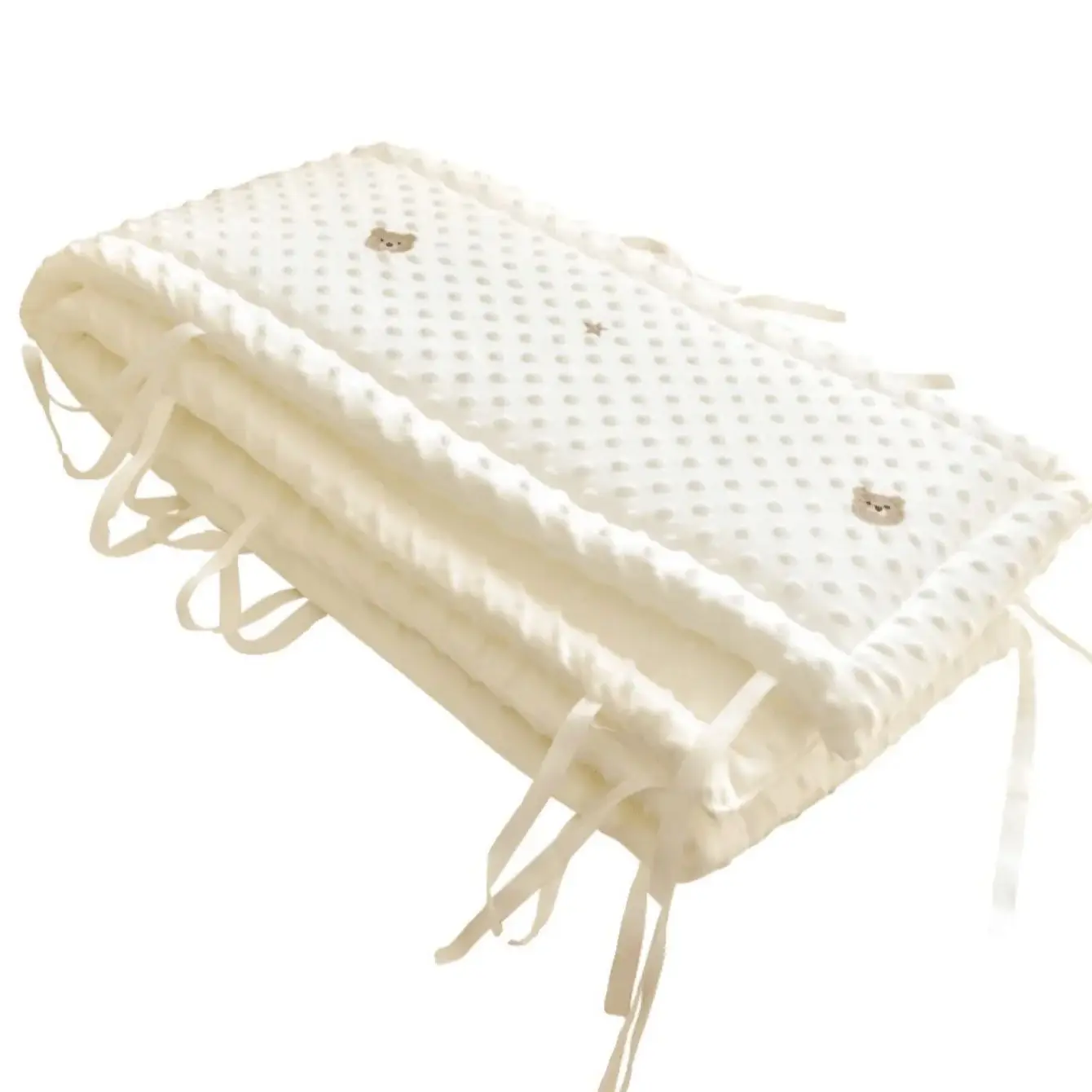 Crib Bumper Baby Bed Thick Soft Detachable Cot Protection for Children Room