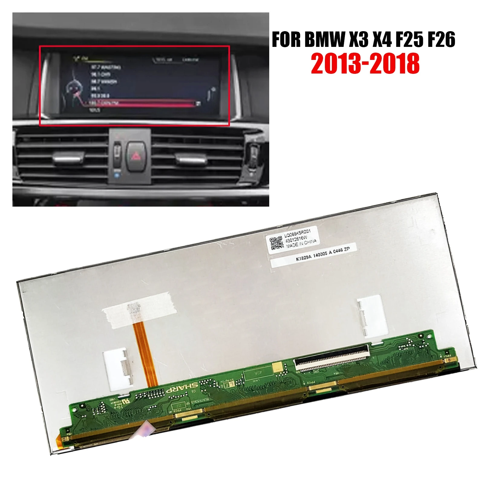 

Новый ЖК-дисплей для BMW X3 X4 F25 F26 2013-2018 NBT EVO радио навигатор Экран 8,8 дюйма автозапчасти LQ088K5RZ01 LQ088K5RZ02