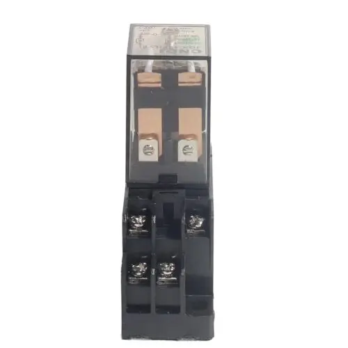 Electromagnetic Power Relay 2Pcs 10A12V 8-pin DC Relay Coil Socket Base DPDT LED