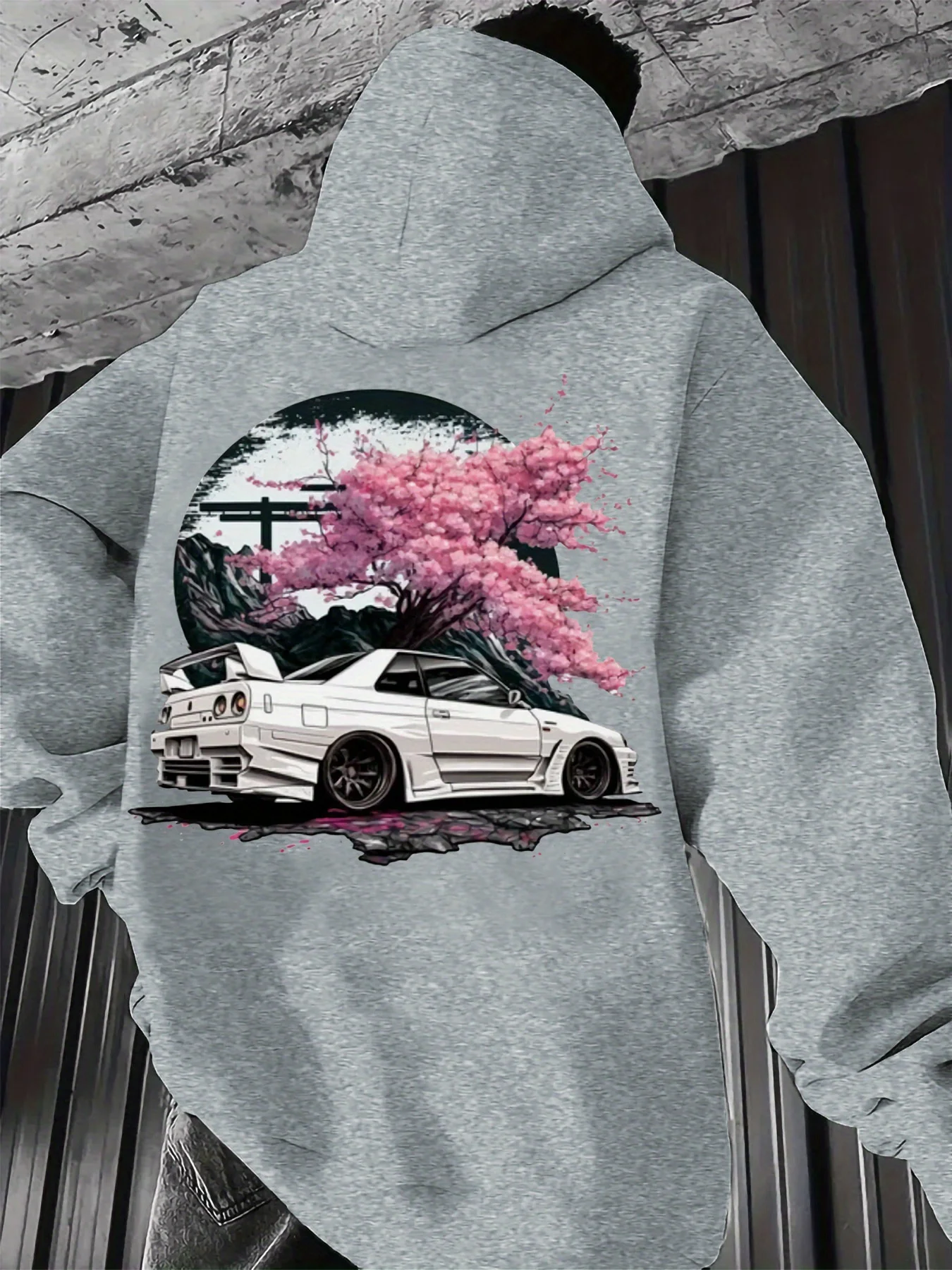 Men's Anime Racing Car Hoodie