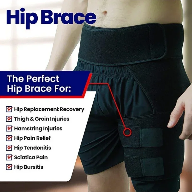 Sciatica Nerve Pain Relief Thigh Compression Brace for Hip Joints Arthritis Groin Wrap Brace Protector Belt Legwarmers New