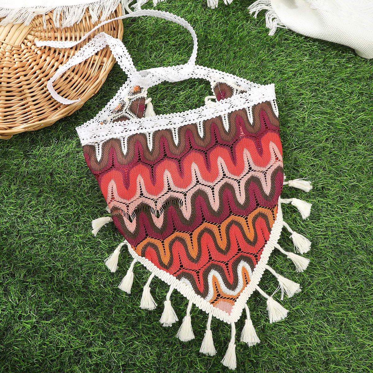 Tassel Bohemia Hair Scarf Turban Bandana Ladies Travel Hawaii Styling Headbands Fashion Headwear Hair Accessories Gift Festival