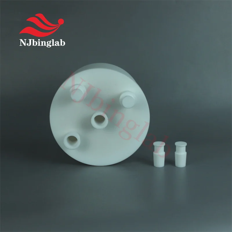 PTFE 멀티 넥 플라스크 스레드 도장 반응 베셀, 원소 분석용 낮은 배경값, 3000ml