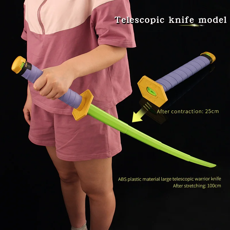Real Size Bleach Stretchable Katana Gravity Knife Kurosaki Ichigo Sword Cos Prop Anime Ninja Knife Retractable Sword Weapon Toy 5