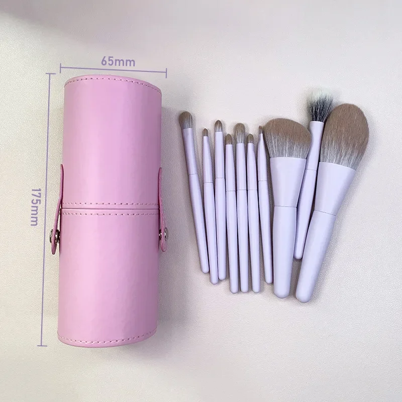 

Novice complete set of 10 portable mini makeup brush Set Soft eyeshadow Dot Brush Beginner makeup tools