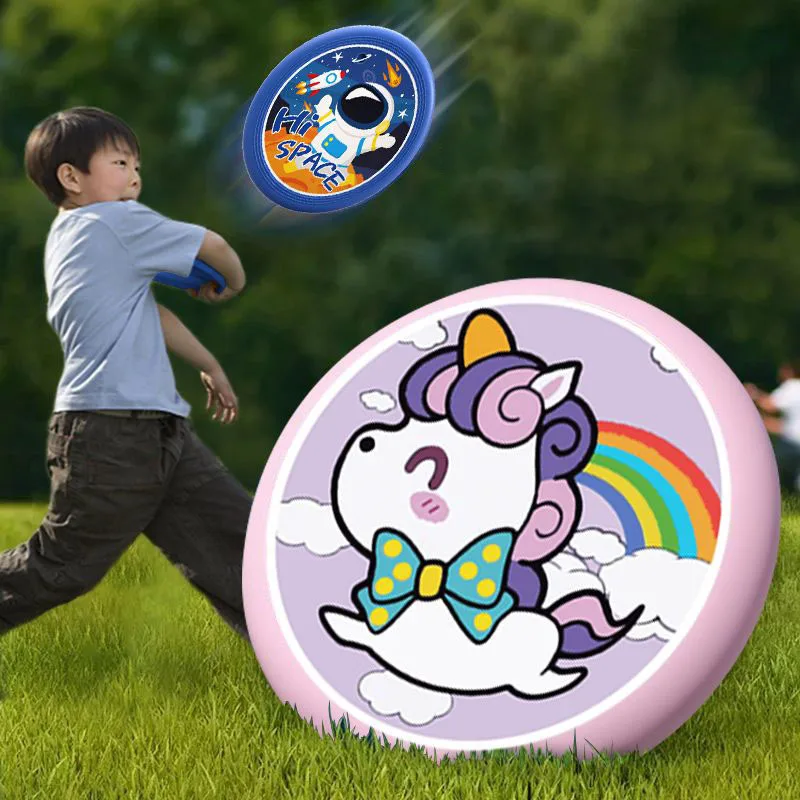 Miniso-disco de Anime Frisbee suave para niños, juguete de movimiento al aire libre, juguete de interacción seguro, regalos de cumpleaños para niñas, 2 piezas