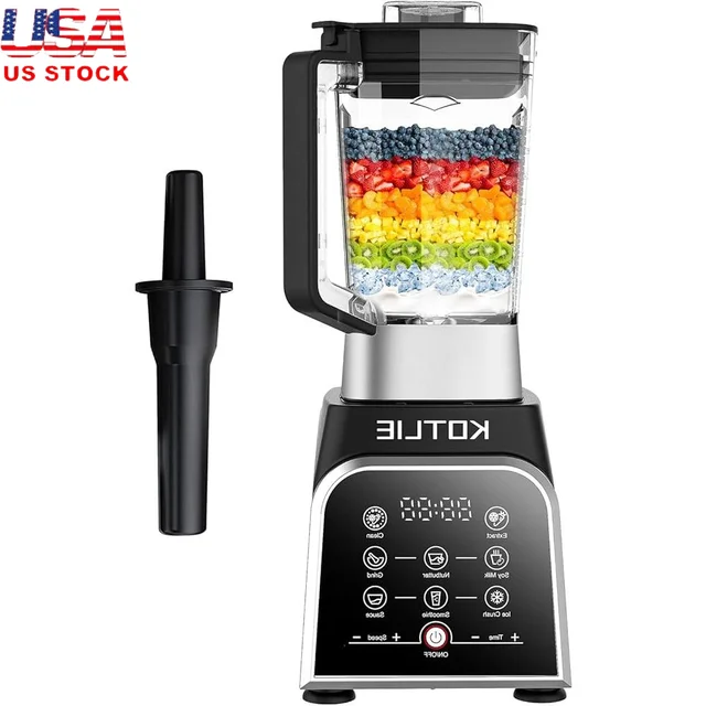 High Speed Blender 1200W 68 Oz Smoothie Maker Food Processor Intelligent Control Ice Crusher Nut Grinder 8 Preset Functions 1