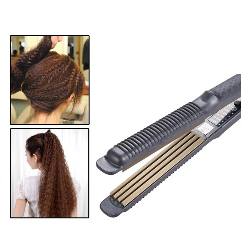 Professional Hair Crimper Wave Corn Curling Iron Wand Ceramic Corrugated Curler Electric Corrugation Hair Clips hair curler hair iron hair tools