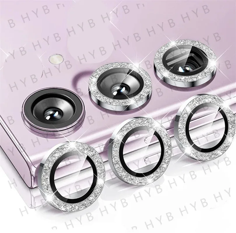 Premium Metal Lens Ring Camera Protector with Tempered Glass