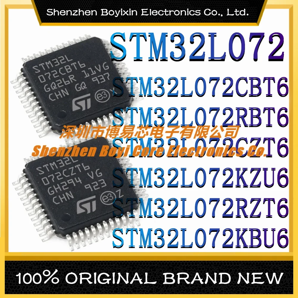 STM32L072CBT6 STM32L072RBT6 STM32L072CZT6 STM32L072KZU6 STM32L072RZT6 STM32L072KBU6 ARM Cortex-M0 32MHz (MCU/MPU/SOC) IC chip stm32l072cbt6 stm32l072cby6 stm32l072czt6 stm32l072czy6 stm32l072kbu6 stm32l072 kzt6 kzu6 rbt6 rzt6 vzi6 rzi6d new mcu lqfp 64