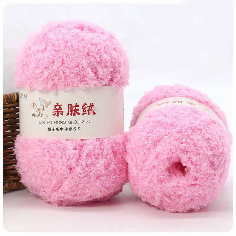 Luxurious Soft Chenille Yarn for DIY Knitting and Crochet Projects
