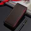 WILLIAMPOLO Men's Wallet Long Style 100% Cow Leather Fashion Business High Quality Clutch Wallet Card Holder Coin Zipper Purse 4