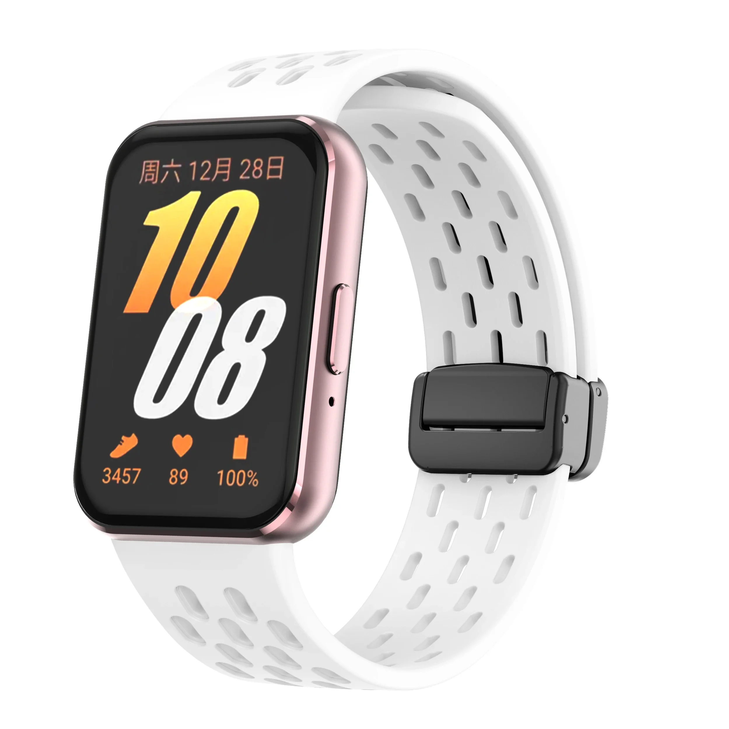 Magnetic D Buckle Sports Silicone Band For Samsung Galaxy Fit 3 Fit3 SM-R390 Replacement Strap Wristband Bracelet  Accessories