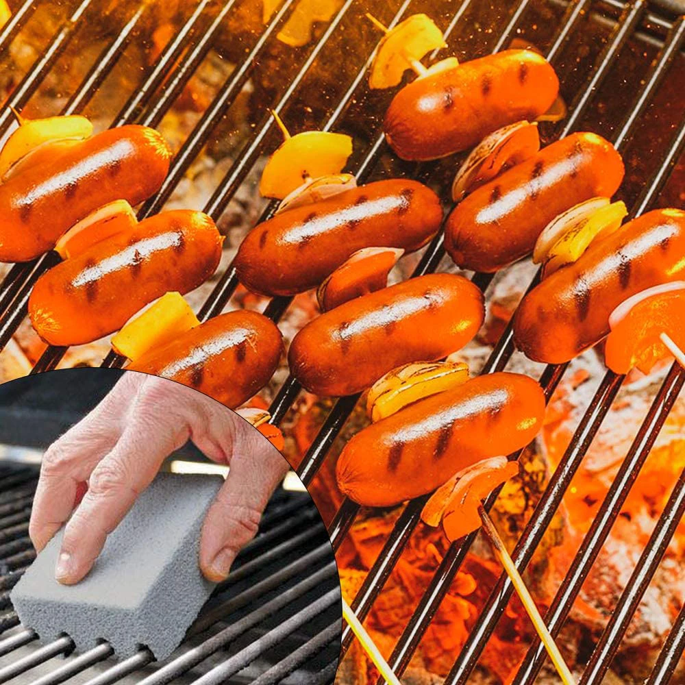 Barbecue Cleaning Brick Grill BBQ Mop Block Brush for Removing Grills Kitchen Accessories Tools Garden Iron Barbeque Cooking