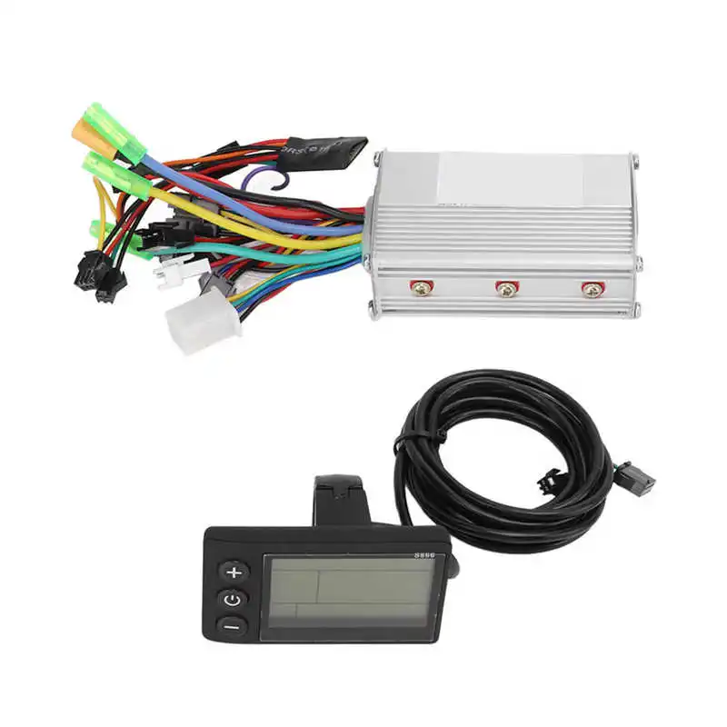 Electric-Bike-Controller-Kit-with-24V-36V-48V-350W-Brushless-Controller ...