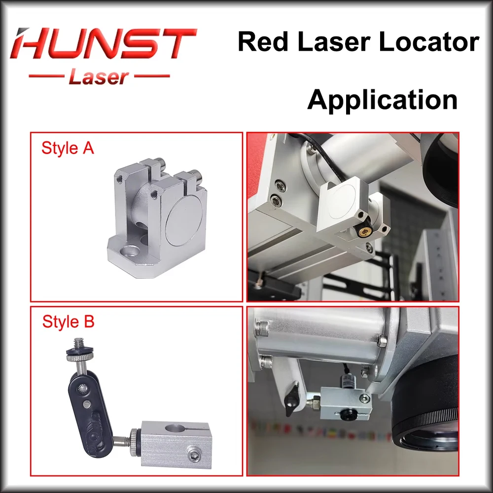 Hunst 레이저 모듈 레드 레이저 로케이터 부품 도구 직경 12mm CO2 UV 파이버 마킹 머신 용 라이트 홀더
