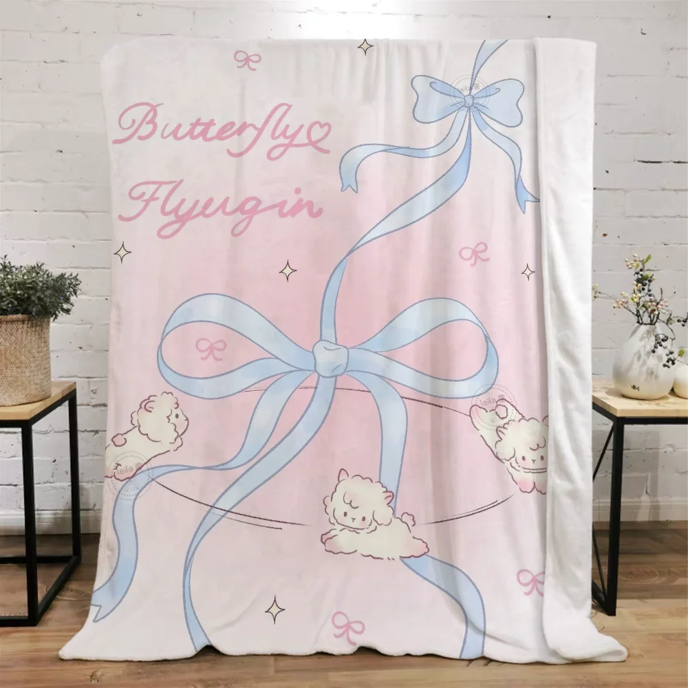 Cute and Fresh Girl Character Blanket 150x200 Luxury Blankets Sofa Decoration Home Interior Microfiber Bedding Beach Towel Throw 3