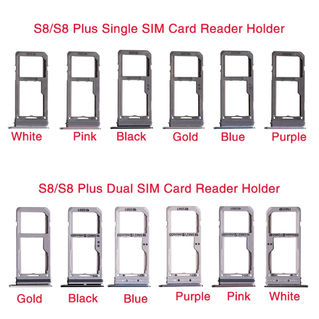 1pcs New Sim Card Tray Holder For Samsung Galaxy S8 G950f S8 Plus