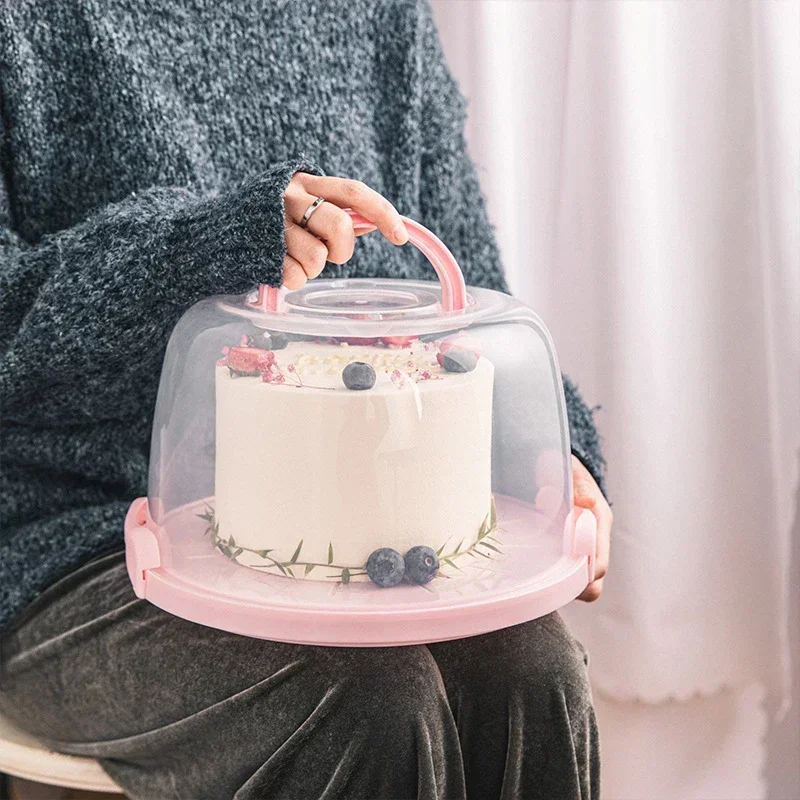 Kitchen Storage Box Transparent Portable Cake Box Food Fresh-Keeping Refrigerator Anti-cross Smell