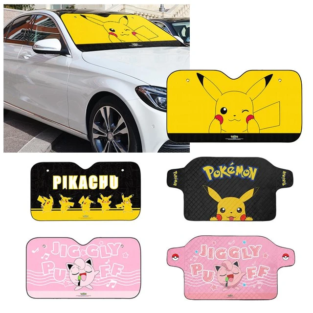 1,3 M Kawaii Pokemon Anime Pikachu Jigglypuff Cartoon Nette Auto  Sonnenschirm Frontscheibe Sonnencreme Wärme Sonnenblende Auto Zubehör -  AliExpress