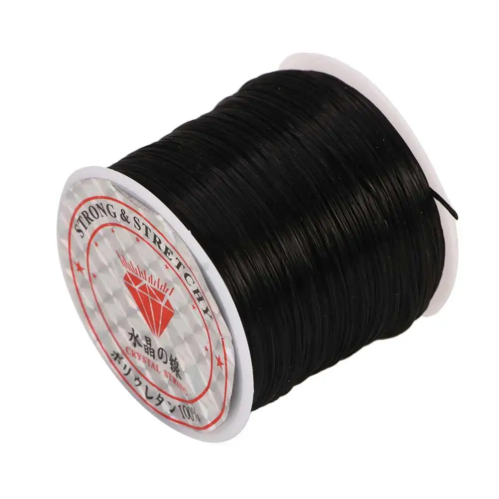 DIY 60m Rope Elastic Bracelets Craft Fibre Wire Beading Thread Stretch Cord