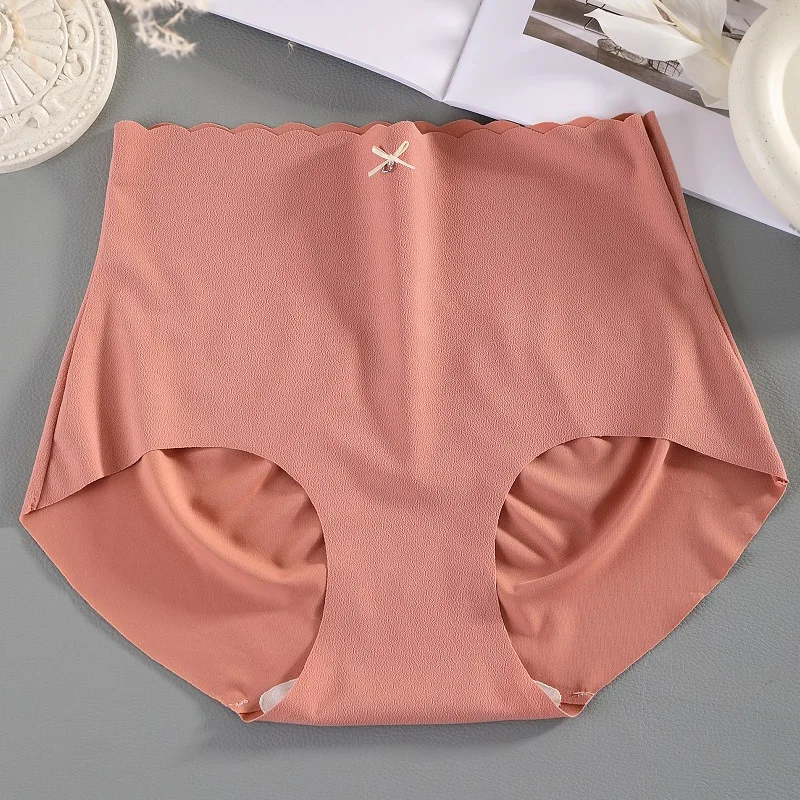 XL-3XL/Women's Underwear Panty Sexy Solid Color Panties Plus Size High Waist Seamless Girl's Briefs Female Bowknot Lingerie 4