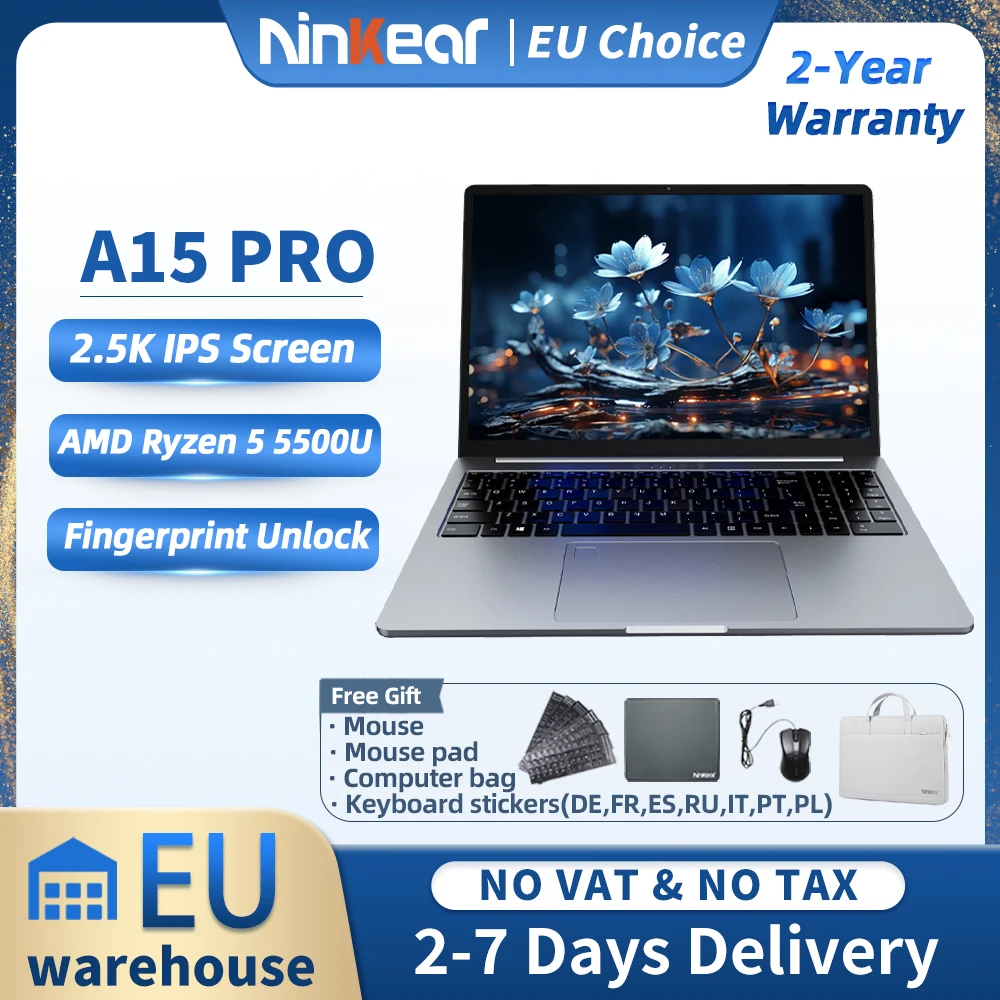 Laptop Ninkear A15 Pro Ryzen 5 5500U 16G+1TB z EU za $501.79 / ~1803zł