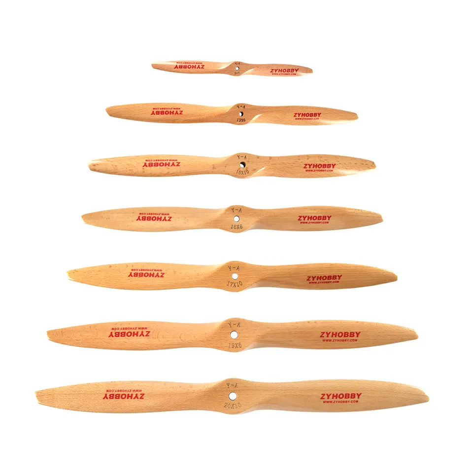 Elica In Legno Da Spiaggia 20x10 Pollici, 2 Pale, Per Aereo RC A Gas, Flight Model