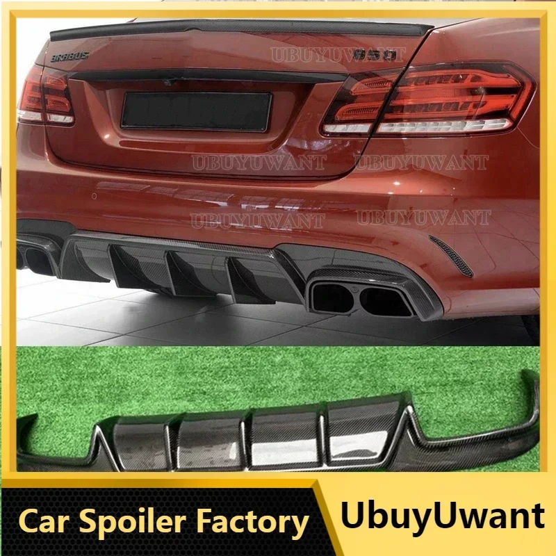 

Carbon Fiber Car Rear Bumper Diffuser Lip Spoiler Bracket Exhaust Plate For Mercedes Benz E Class W212 E63 AMG 2008-2016