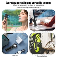 2025 nouveau petit climatiseur de réfrigération Portable 100 vent Mini ventilateur portatif à grande vitesse USB ventilateur Turbo extérieur Rechargeable 5