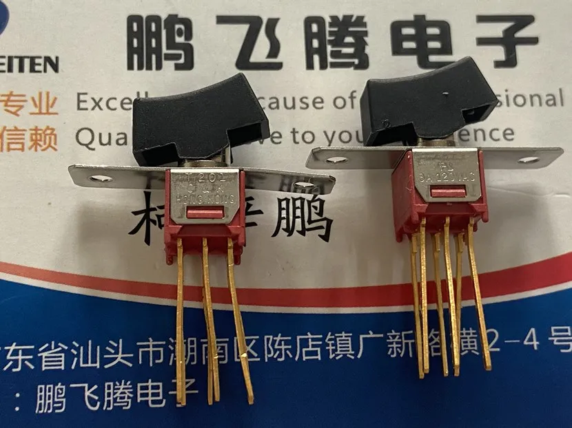 

1 шт., миниатюрный тумблер США T201, 6 футов, 2 шестерни, встряхивающаяся головка для тумблера 3A125V, длинные ноги с фиксированной пластиной