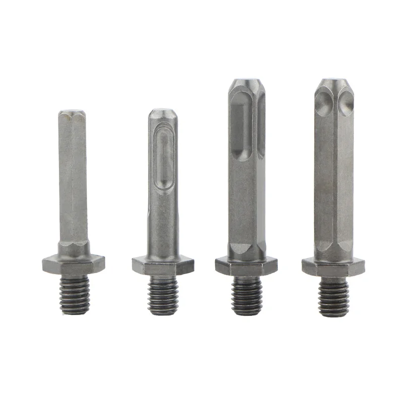 Diamant-Kern-Bit-Adapter, M10-Gewinde auf Sechskant/SDS Plus/quadratischer Schaft, M10-Gewinde, Umwandlung, Pleuel für Lochöffner-Werkzeug – Detail 1