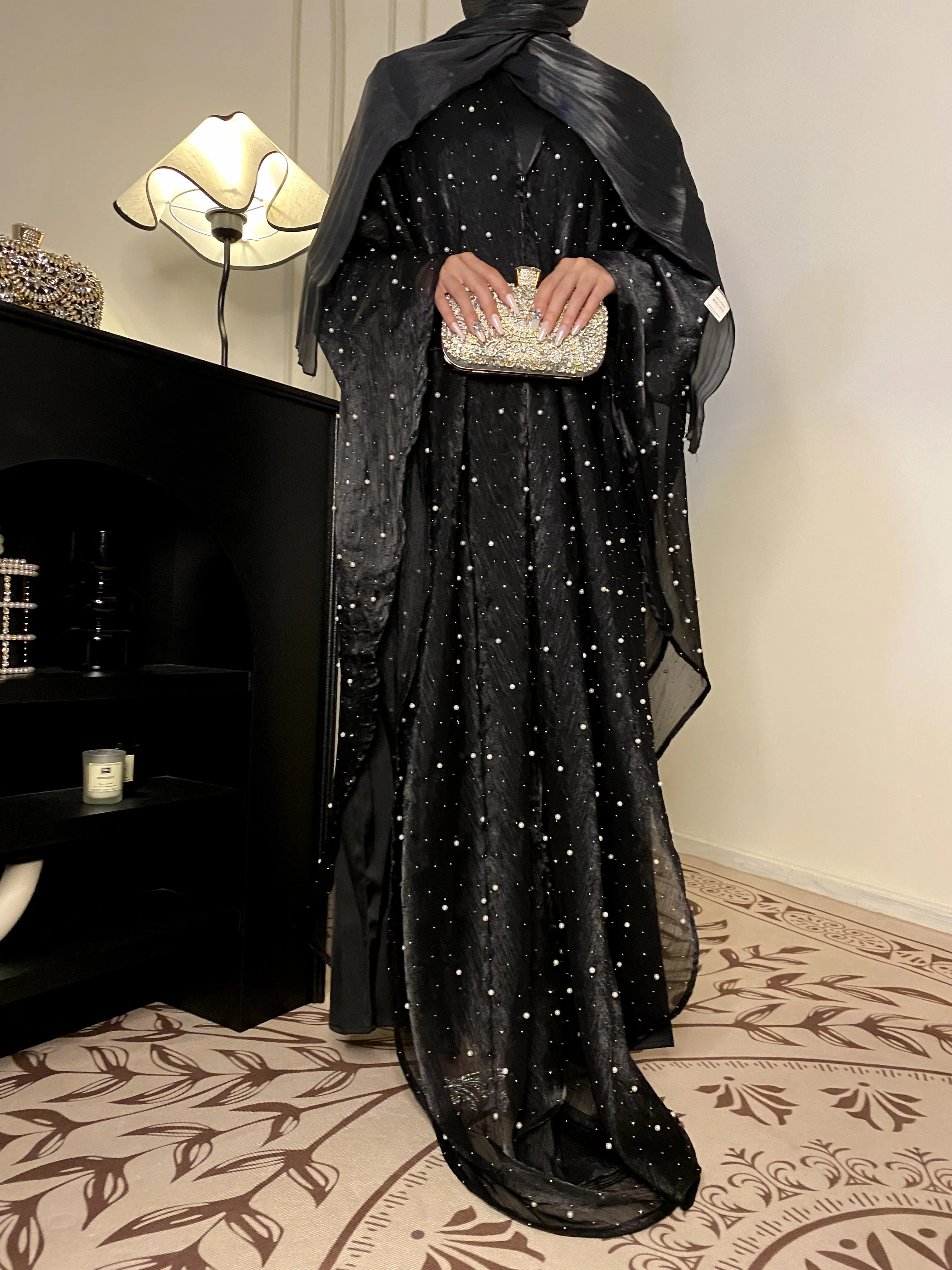 عباية نسائية إسلامية عبر الحدود، عباية بسيطة، تنور...