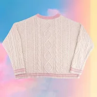 Lover Cardigan with Star Embroidery Pink Heart Cosy Soft Knit TS Cardigan Tay Sweater Jacket Vintage Fall Winter 1989 2