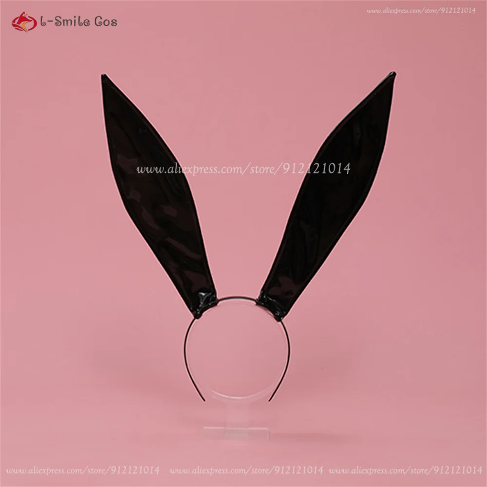 Nikke Aide Cosplay Perücke Braun Synthetik Hitzebeständig für Bunny Girl Anime Halloween 9
