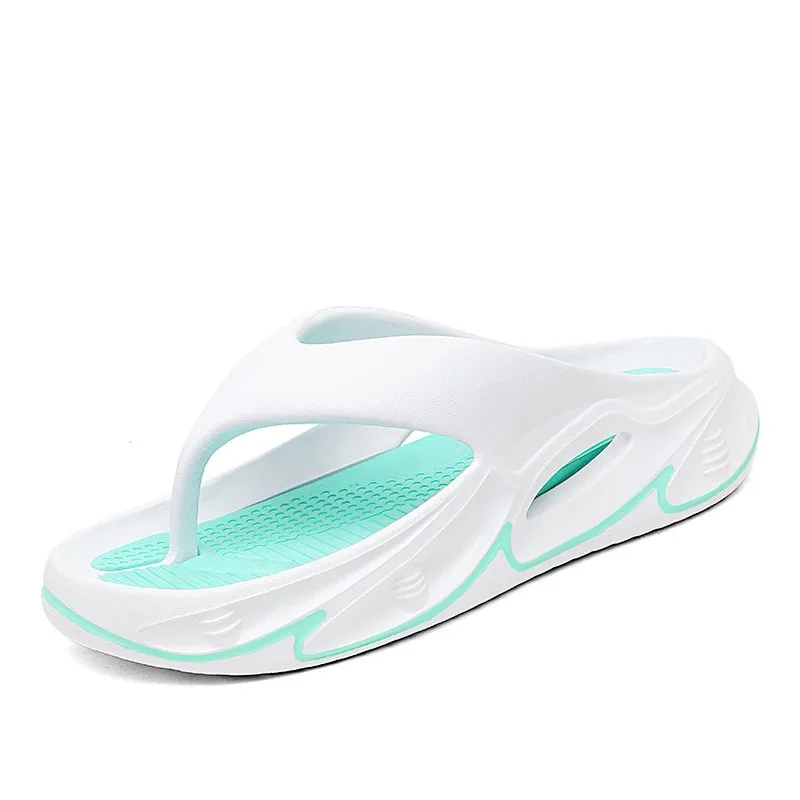 Men Slippers Flip Flops Outdoor Shoes Indoor Slippers Thick Soft Sole Men Beach Sandals Non-slip Bathroom Home Men Women Slipper