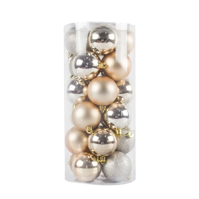 Christmas Balls Decors Christmas Tree Ornaments Ball Hanging Pendants 24Pcs 3/4/6/8CM 20Pcs 10CM
